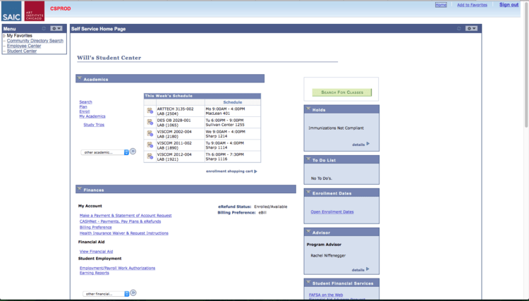 SAIC Self Service Redesign