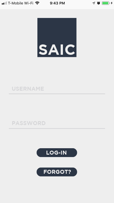 login page